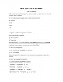 Introduccion al algebra