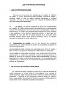 Los contratos bancarios