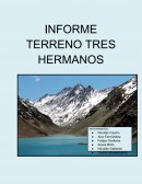 Informe terreno Tres Hermanos
