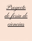 Proyecto de feria de ciencias
