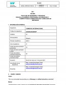 Sílabo comercio internacional