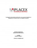 Investigación enfermedades profesionales, de un grupo de trabajadores y trabajadoras en contexto minero