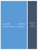 Empresa Lucatini. Metodos y tiempos