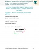 Marco de actuación de los servidores públicos