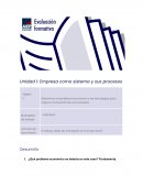 Empresa como sistema y sus procesos