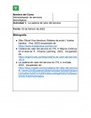 La cadena de valor del servicio