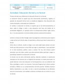 Actividad: Educación formal y no formal. Educación de mayores