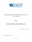 Gestión humana por competencias