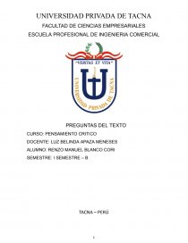 Pensamiento critico. Página 1