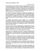 Análisis Cinematográfico “Pearl”