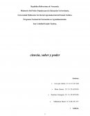 Ciencia, saber, y poder