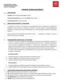 Informe fonoaudiológico