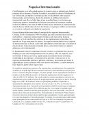 Negocios Internacionales. La globalización