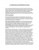 La disciplina, mi proposito de vida