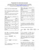 Preparación de soluciones acuosas