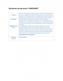 Decisiones de estructura “Hardware”