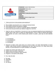 Programa: Auxiliar Administrativo. Página 1