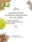 Elaboración y comercialización del pay de limon