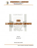 Contrato, clasificación y componentes