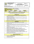 Microcurrículo Planeador de aprendizajes