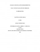 Análisis y especificación de requerimientos