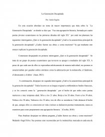 La Generación Decapitada. Página 1