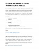 Otras fuentes del Derecho Internacional Público
