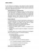 Marco teórico y las variables