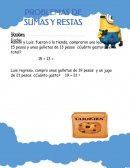 Segundo año. Pronlemas de sumas y restas