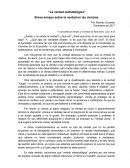 La verdad metodológica. Breve ensayo sobre la verdad en las ciencias