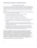 Tarea química industrial vs industria química