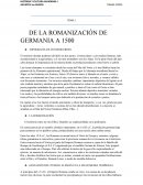 De la romanización de Germania a 1500
