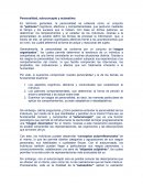 Personalidad, autoconcepto y autoestima