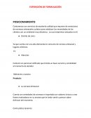 Exposición de formulación