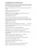 La corrupcion en el centro de salud