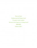 Proyecto Final. Fundamentos del Trabajo Social