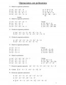 Operaciones con polinomios