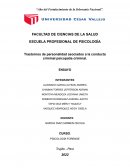 Trastornos de personalidad asociados a la conducta criminal psicopatía criminal