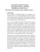 Reacción de alcohol, fenoles y aldehídos