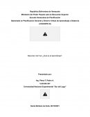 Resumen del Foro ¿Qué es el aprendizaje?