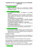 Planeación de las actividades laborales