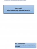 Gestión administrativa del transporte y logística