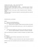 Secuencia de la actividad