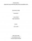 Producción fijado de broches para fajas en una empresa textil