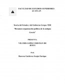 Resúmen: organización política de la antigua Grecia