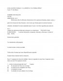 Evaluación unidad I: “La Epopeya y el Poema Épico”