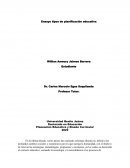 Ensayo tipos de planificación educativa