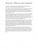 Reflexiono sobre lo aprendido