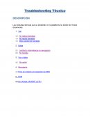 Troubleshooting Técnico