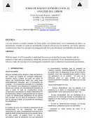 Toma de datos e introduccion al análisis del error